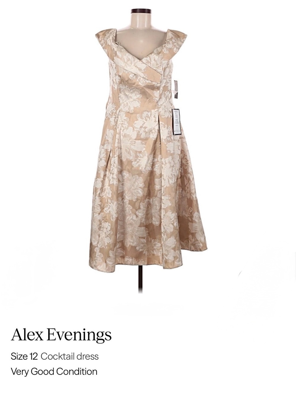 Alex Evenings cocktail dress * size:12
